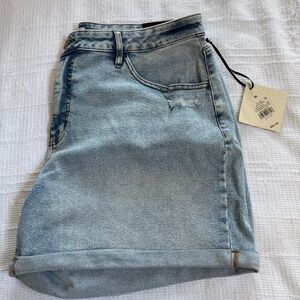 High Rise Midi Shorts